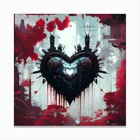 Bleeding heart Ai Canvas Print