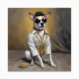 Elvis Dog Canvas Print