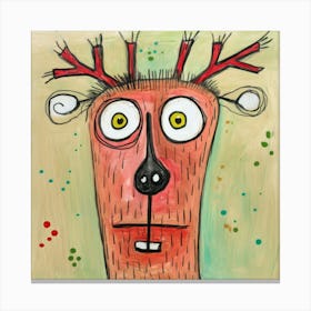 Abstract Reindeer 3 Canvas Print