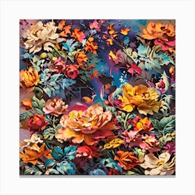 Floral Bouquet Canvas Print