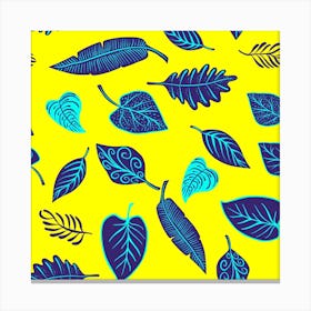 Leaves Pattern Picture Detail Canvas Print