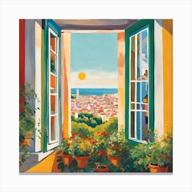 Open Window Canvas Print