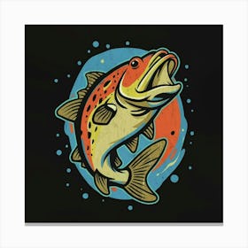 Bass Fishing 1 Canvas Print