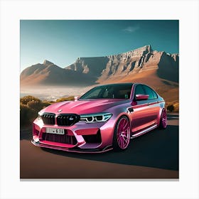 Pink Bmw M5 2 Stampe su tela