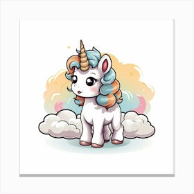 Cute Unicorn 322 Canvas Print