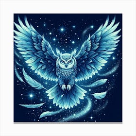 Owl In The Sky 2 Canvas Print
