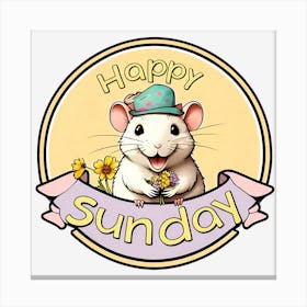 Happy Sunday Canvas Print