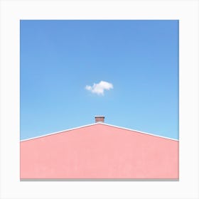 Cloudy Day Square Canvas Print