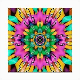 Psychedelic Mandala 25 Canvas Print