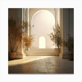 Firefly Soft Minimalistic Scene With Subtle Depth And Light 60458 Canvas Print