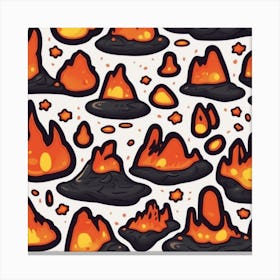 Lava Pattern Canvas Print