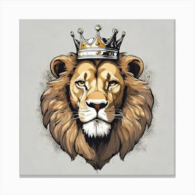 Lion With Crown 1 Canvas Print