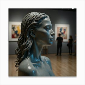 Sculpture Of A Woman Canvas Print