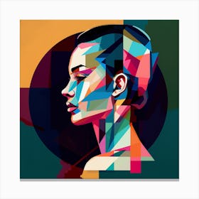 Abstract Portrait Of A Woman 10 Canvas Print