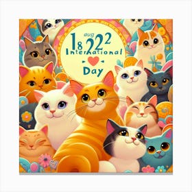 International Day Of Cats Canvas Print