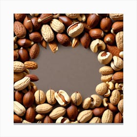 Nuts In A Frame 4 Canvas Print