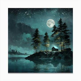 Night In The Woods Canvas Print