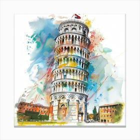 Leaning Tower Of Pisa 5 Canvas Print