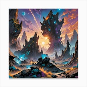 Alien landscape Canvas Print