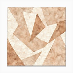 Modern Minimalist Abstract A Soft Nude Toned Abstract Painting Featuring Geometric Shapes With Smoo 812702331 Canvas Print