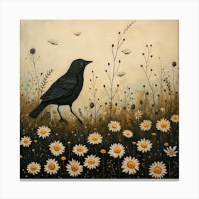 Bird Fairycore Painting 1 Canvas Print