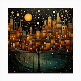 Night In The City Canvas Print