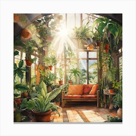 House In The Sun Canvas Print