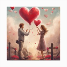 Love Is In The Air Art Print (4) Canvas Print