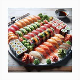 Sushi Platter Canvas Print