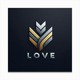 Love Logo Canvas Print