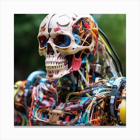 Robot Skeleton 1 Canvas Print