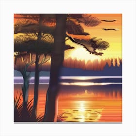Warm Sunset Canvas Print