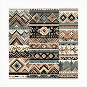 Aztec Seamless Pattern Canvas Print