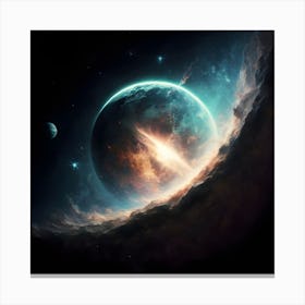 Space Wallpaper Canvas Print