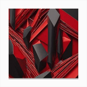 Red And Black 1 Canvas Print