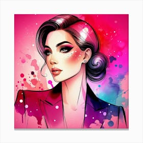 A stylish lady 5 Canvas Print