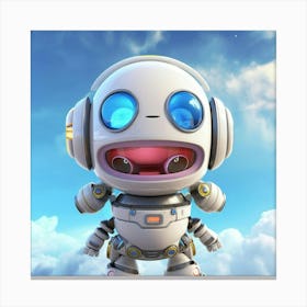 Robot In The Sky 1 Canvas Print