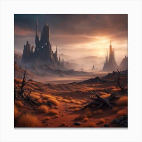 Desert Wasteland Canvas Print
