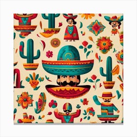 Mexican Pattern 27 Canvas Print