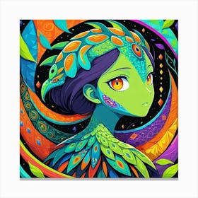 Abstract chameleon artwork 3 Canvas Print