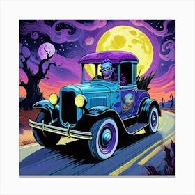 Spooky Car Canvas Print