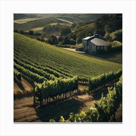 California Vineyard Canvas Print