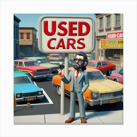 Used Cars 6 Canvas Print