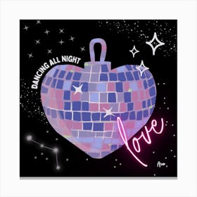 Dancing All Night Love Canvas Print