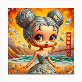 Money Girl 2 Canvas Print