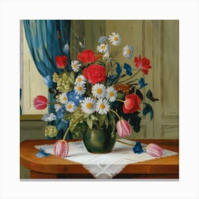 Vase Of Flowers Canvas Print