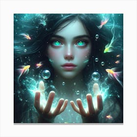 Underwater Girl 1 Canvas Print