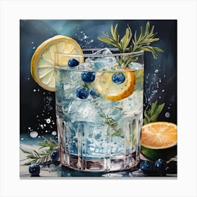 Blue Lemonade Canvas Print