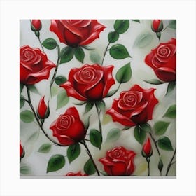 Red Roses 2 Canvas Print