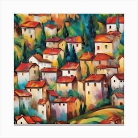 Tuscan Village Canvas Print